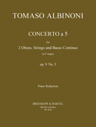 Concerto  5 op.9,3 fr 2 Oboen und Streicher Ausgabe fr 2 Oboen und Klavier