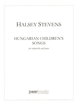 Hungarian Children's Songs for cello and piano