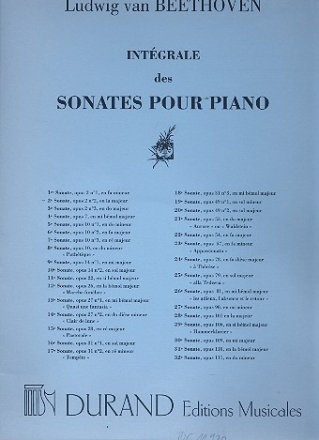 Sonate en la majeur op.2 no.2 pour piano