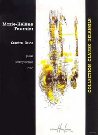 4 DUOS POUR 2 SAXOPHONES ALTO DELANGLE, C., ED.