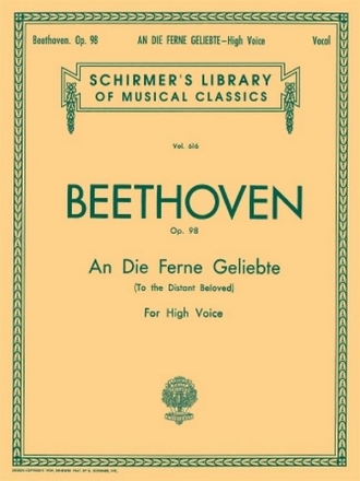 An die ferne Geliebte op.98 fr hohe Stimme und Klavier (en/dt)