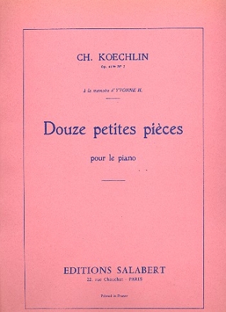 12 petites pices op.61a  pour piano