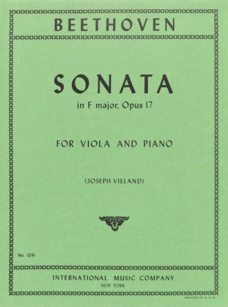 Sonata F major op.17 for viola and piano