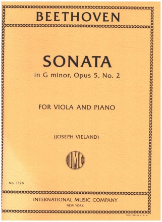 Sonata g minor op.5,2 for viola and piano