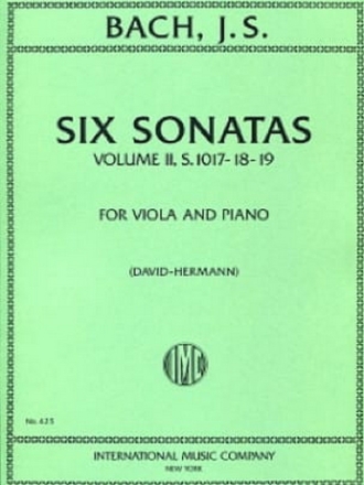 6 Sonatas vol.1 (nos.4-6) for viola and piano