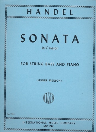 Sonata C major for string bass and piano