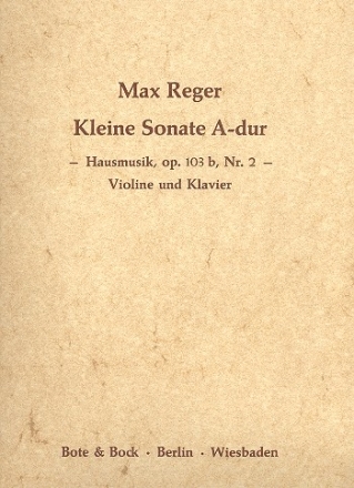 Kleine Sonate A-Dur fr Violine und Klavier