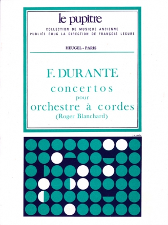 CONCERTOS POUR ORCHESTRE A CORDES PARTITION BLANCHARD, ROGER, ED.