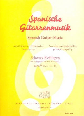 Spanische Gitarrenmusik Band 3 fr Gitarre