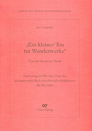 EIN KLEINER TON TUT WUNDERWERKE UEBER DIE MACHT DER MUSIK FESTVORTRAG ZUR 50-JAHR-FEIER