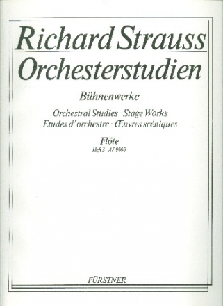 Orchesterstudien aus Bhnenwerken Band 3 fr Flte