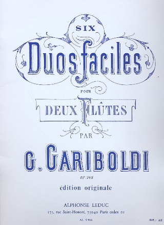 6 duos faciles op.145 pour 2 fltes