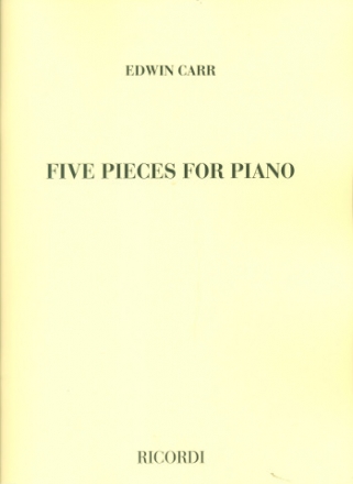 5  Pieces for piano