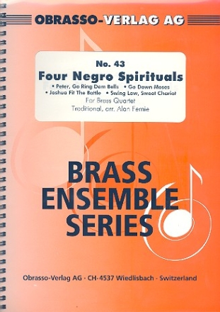 4 Negro Spirituals for brass quartet score and parts