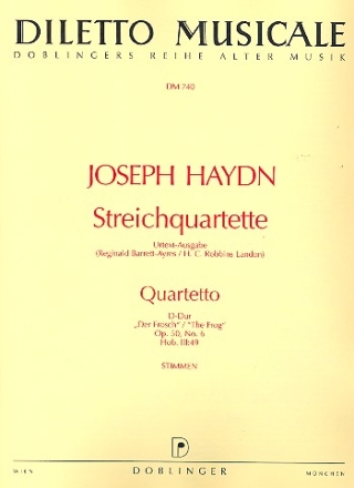 Streichquartett D-Dur op.50,6 Hob.III:49,  Stimmen