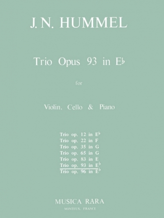 Klaviertrio Es-Dur op.93 fr Violine, Violoncello und Klavier