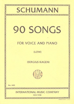 90 Songs for low voice and piano (dt/en)