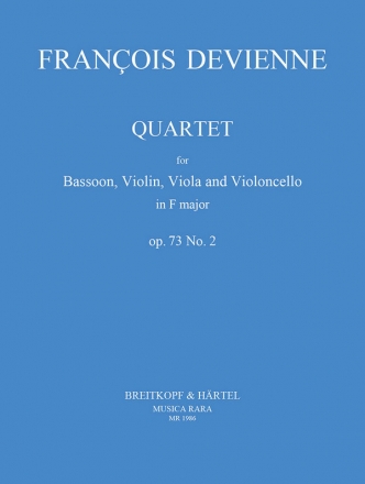 Quartet F major op.73 no.2 for bassoon, violin, viola and cello score and parts