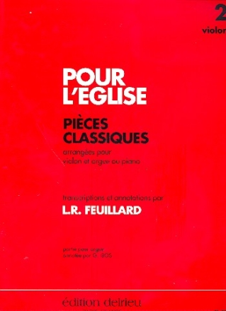 Pour l'glise vol.2 pour violon et orgue ou piano