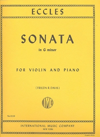 Sonata g minor for violin and piano