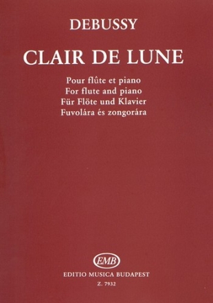 Clair de lune for flute and piano