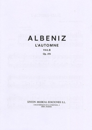 L'automne vals op.170 para piano