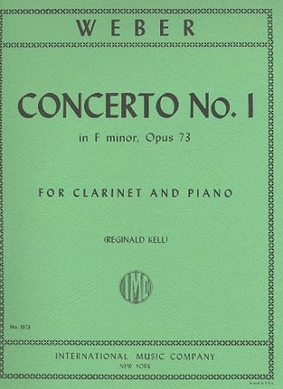 Concerto f minor no.1 op.73 for clarinet and piano