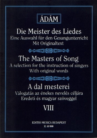 Die Meister des Liedes Band 8 Lieder der franzsischen Romantik und Sptromantik fr Gesang und Klavier