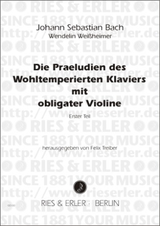 Die Prludien des Wohltemperierten Klaviers Band 1 fr Violine und Klavier