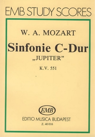 SINFONIE C-DUR KV551 (JUPITER) STUDIENPARTITUR GABOR, DARVAS, ED.