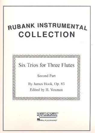 6 Trios op.83 for 3 flutes (or clarinets, saxophones) part 2