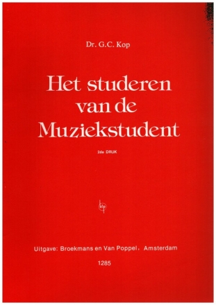 Het studeren van de muziekstudent