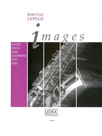 IMAGES 4 PIECES POUR SAXOPHONE ALTO SEUL                       V