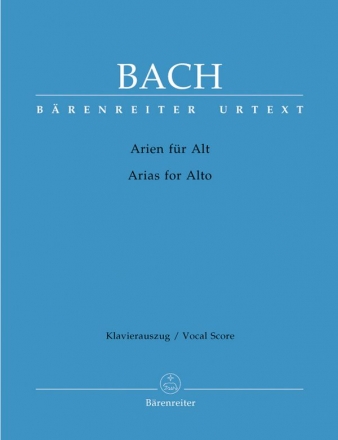 Das Arienbuch Arien aus den Kantaten fr Alt und Klavier (dt/en) mit deutschem Begleitheft