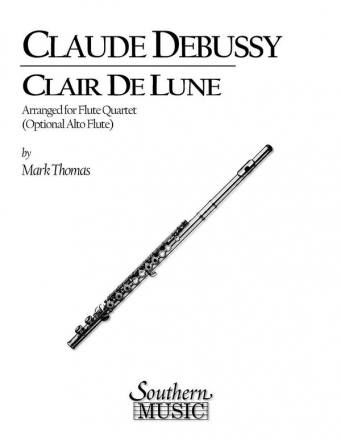 Clair de lune for 4 flutes score and parts