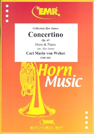 Concertino e minor op.45 for horn and orchestra for horn in F/E and piano