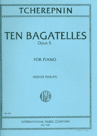 Bagatelles op.5 10 pieces for piano