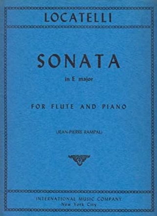 Sonata E Major for flute and piano RAMPAL, J.-P., ED.