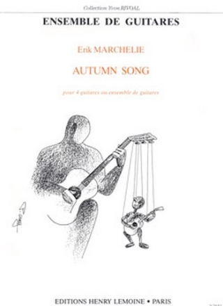 AUTUMN SONG POUR 4 GUITARES OU ENSEMBLE DE GUITARES PARTITION+PARTIES