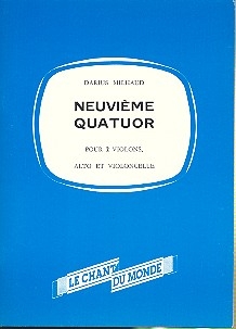 Quatuor  cordes no.9 op.140  partition miniature