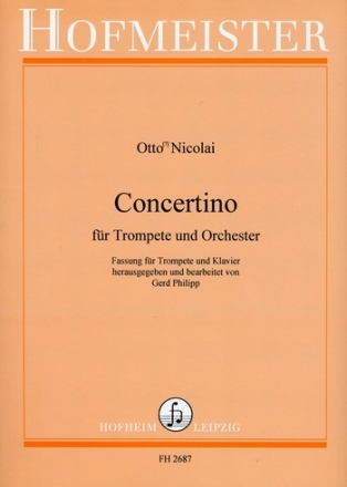 Concertino fr Trompete und Orchester fr Trompete und Klavier