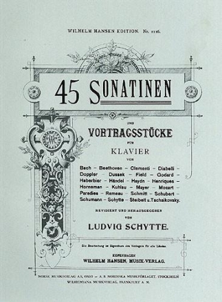 45 Sonatinen und Vortragsstcke fr Klavier