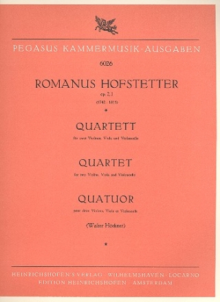 Streichquartett F-Dur op.2,1 Stimmen