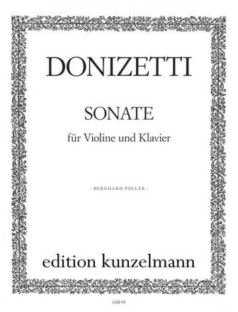 Sonate fr Violine und Klavier