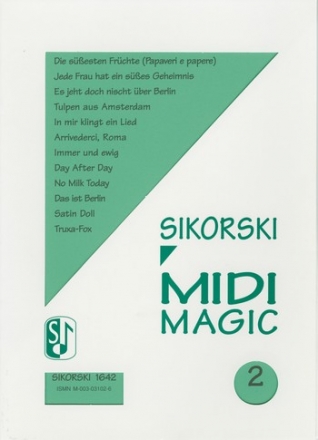 MIDI MAGIC 2: FUER GESANG UND KLAVIER    NOTEN UND MIDIDISC