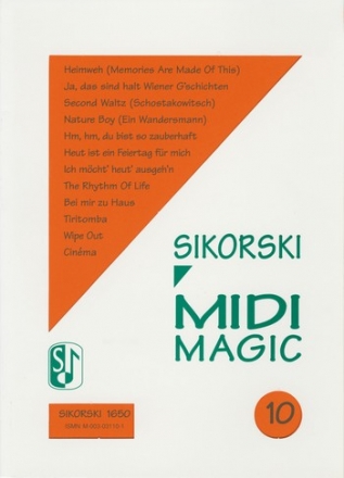 MIDI MAGIC 10: FUER GESANG UND KLAVIER    NOTEN UND MIDIDISC