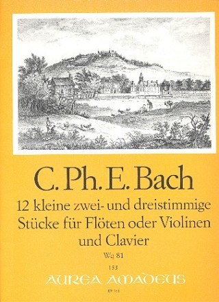 12 kleine zwei- und dreistimmige Stcke WQ81 fr Flten (Violinen) und Klavier