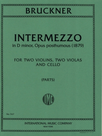 Intermezzo oppost. for 2 violins, 2 violas and cello parts