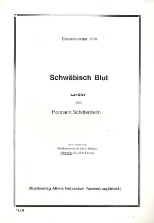 SCHWAEBISCHES BLUT LAENDLER FUER AKKORDEON (1.+2.STIMME)