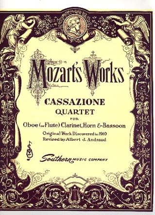 Cassazione for woodwind quartet score and parts